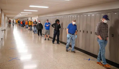 Standing In Line to Vote